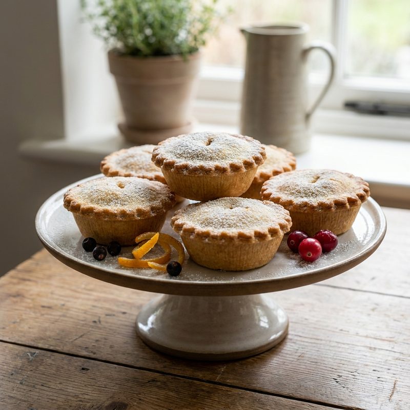 Cranberry and Damson Gin Mince Pies