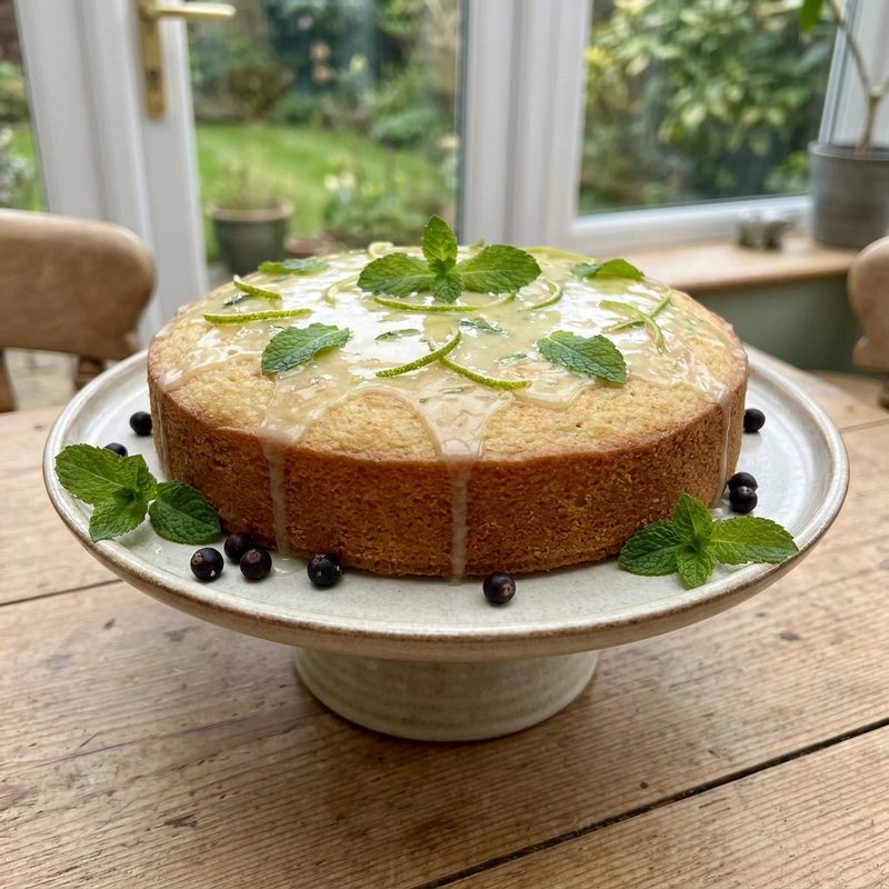 Cucumber, Mint and Gin Cake