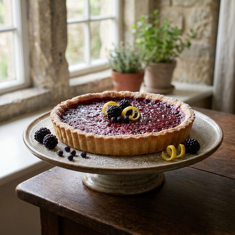 Dark Berry Gin Tart