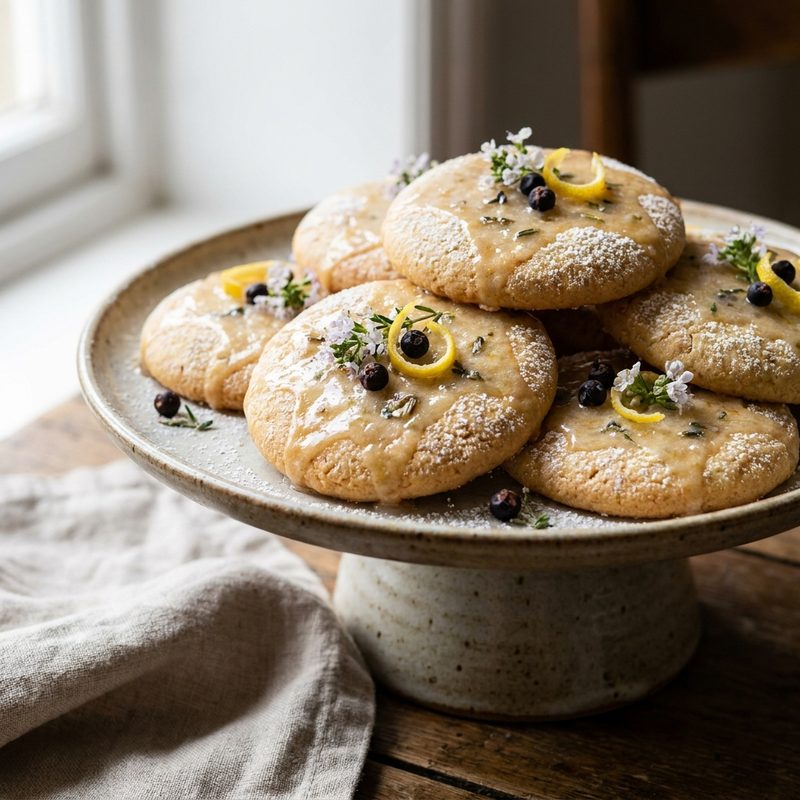 Gin and Lemon Sugar Cookies