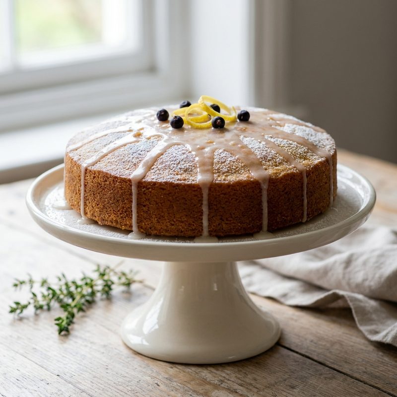 Gin and Tonic Lemon Cake