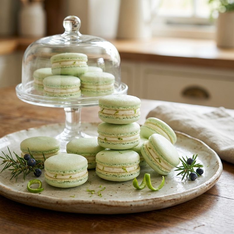 Gin and Tonic Macarons