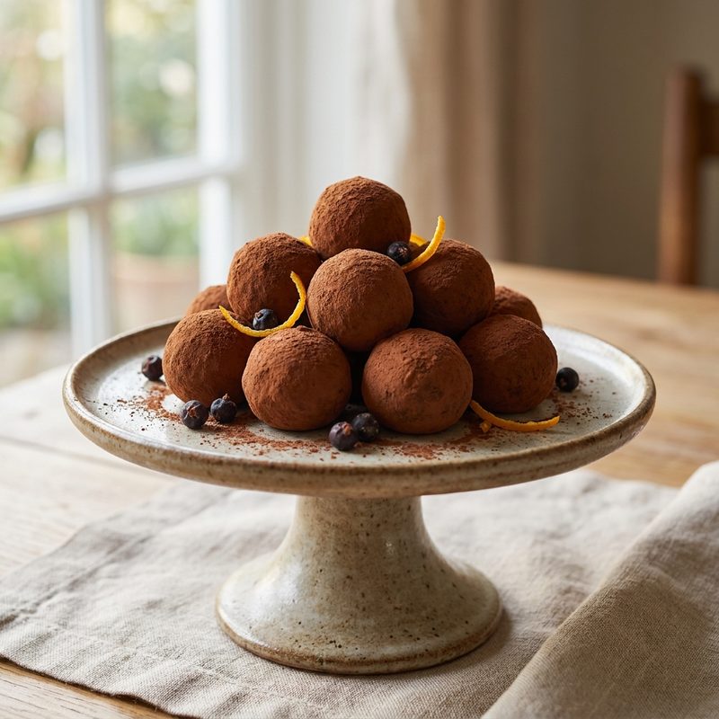 Juniper Chocolate Truffles