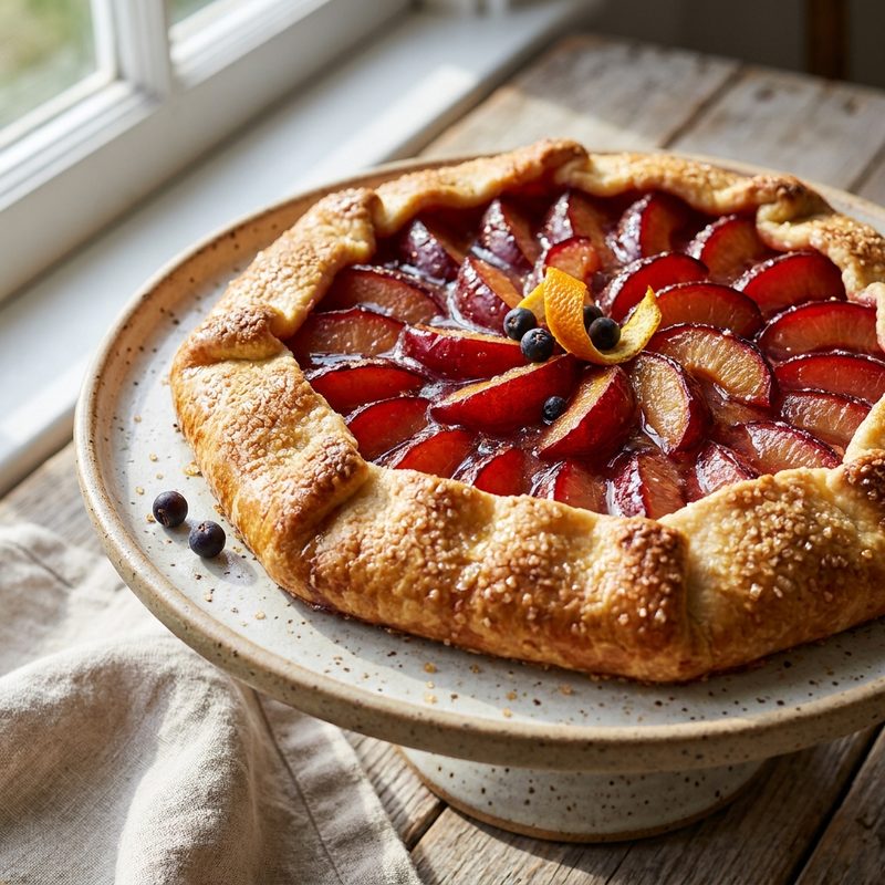 Plum and Gin Galette