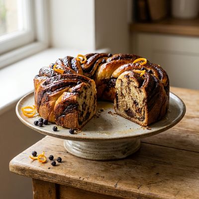 Chocolate Gin Babka