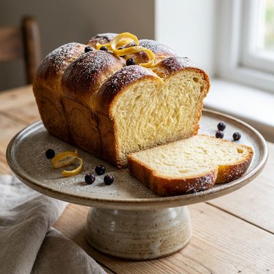 Gin and Lemon Brioche