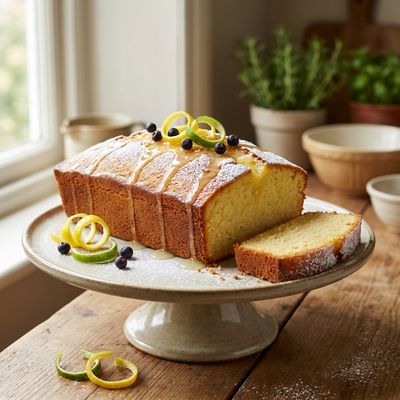 Gin, Lemon and Lime Drizzle Cake