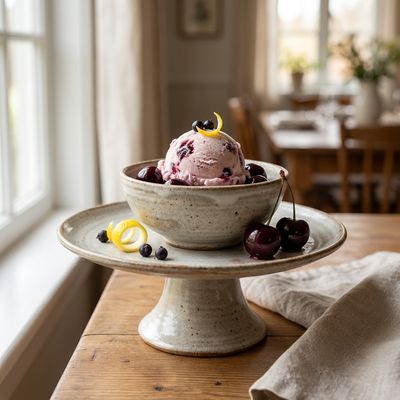 Gin-Soaked Cherry Ice Cream