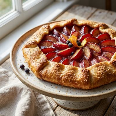 Plum and Gin Galette