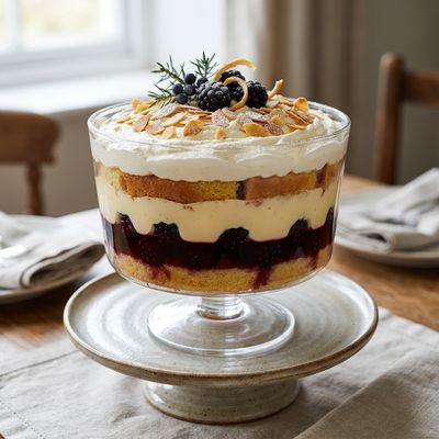 Sloe Gin Trifle