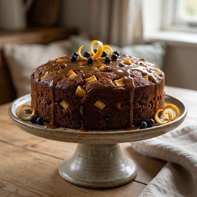 Sticky Toffee and Apple Gin Cake
